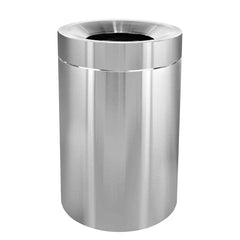 Alpine Industries - Trash Cans & Recycling Containers; Type: Trash Can ; Container Shape: Round ; Container Size: 50 Gal ; Container Graphics: None ; Color: Silver ; Finish: Smooth - Exact Industrial Supply