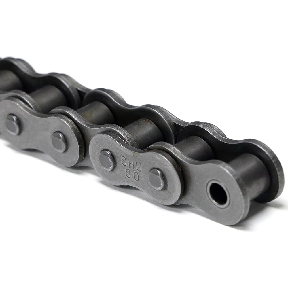 Shuster - 08B-1RIVX10, 1/2" Pitch, British Standard Roller Chain - Exact Industrial Supply