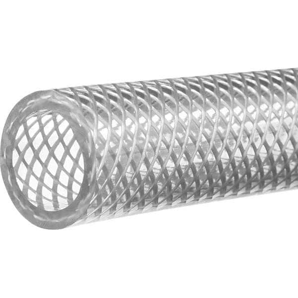 Value Collection - 1" ID x 1-1/4" OD, 10' Long, PVC Reinforced (3A) Tube - Clear, 120 Max psi, -50 to 150°F - Caliber Tooling