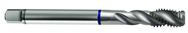 4-48 2B 3-Flute Cobalt Blue Ring Semi-Bottoming 40 degree Spiral Flute Tap-Bright - Caliber Tooling