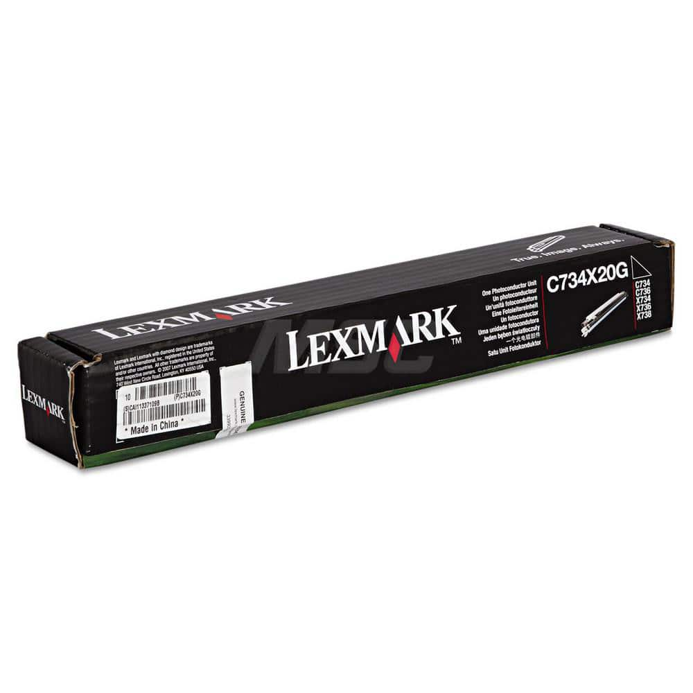 Lexmark - Office Machine Supplies & Accessories; Office Machine/Equipment Accessory Type: Photoconductor Kit ; For Use With: Lexmark C734; C736; X734 Series; X738 ; Color: Black - Exact Industrial Supply