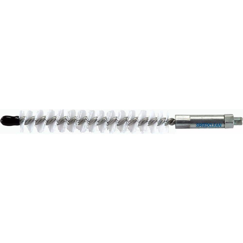 Goodway - Internal Tube Brushes & Scrapers; Type: Nylon Single Stem/Single Spiral Tube Brush ; Diameter (Inch): 13/16 ; Brush/Scraper Length: 4 (Inch); Overall Length (Inch): 6 ; Connection Type: Threaded ; Brush/Scraper Material: Nylon - Exact Industrial Supply