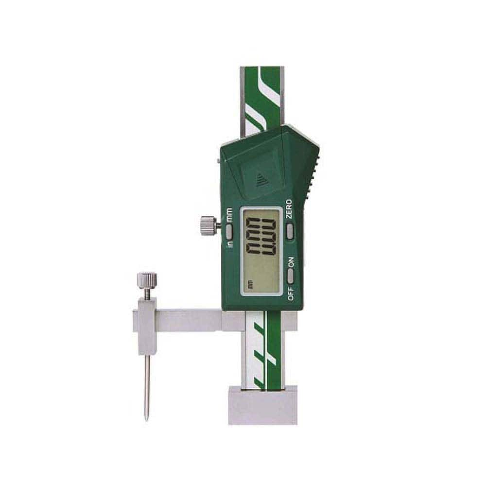 Insize USA LLC - Electronic Depth Gages; Minimum Measurement (mm): 0.00 ; Minimum Measurement (Decimal Inch): 0.0000 ; Maximum Measurement (Decimal Inch): 0.8000 ; Maximum Measurement (mm): 20.00 ; Resolution (mm): 0.01 ; Resolution (Decimal Inch): 0.0005 - Exact Industrial Supply