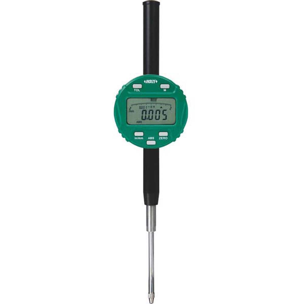 Insize USA LLC - Electronic Drop Indicators; Minimum Measurement (Decimal Inch): 0 ; Minimum Measurement (Inch): 0 ; Minimum Measurement (mm): 0 ; Maximum Measurement (mm): 50.80 ; Maximum Measurement (Decimal Inch): 2.0000 ; Resolution (Decimal Inch): 0 - Exact Industrial Supply