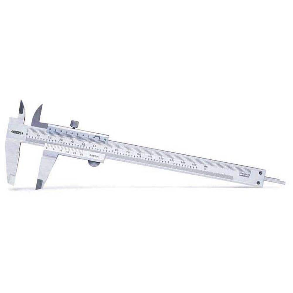 Insize USA LLC - Vernier Calipers; Minimum Measurement (mm): 0.00 ; Minimum Measurement (Decimal Inch): 0.0000 ; Maximum Measurement (Decimal Inch): 6.0000 ; Maximum Measurement (mm): 150.00 ; Graduation (Inch): 0.001 ; Graduation (Decimal Inch): 0.001