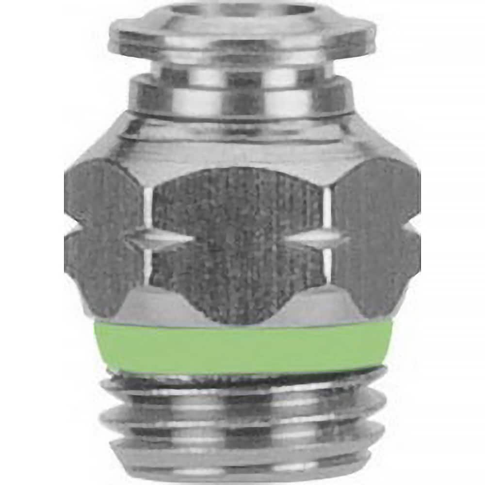 Aignep USA - Metal Push-To-Connect Tube Fittings; Type: Male Connector ; Tube Outside Diameter (Inch): 1/4 ; Maximum Working Pressure: 290.000 ; Connection Style: Push to Connect ; Connection Type: Push to Connect ; Material: 316L Stainless Steel - Exact Industrial Supply