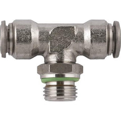 Push-to-Connect Tube Fitting: 1/8″ Thread Stainless Steel, 290 psi