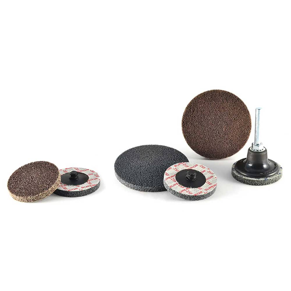 Superior Abrasives - Quick Change Discs; Disc Diameter (Inch): 2 ; Attaching System: Type R ; Abrasive Type: Non-Woven ; Abrasive Material: Silicon Carbide ; Grade: Fine ; Backing Material: Nylon Web - Exact Industrial Supply