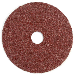 Superior Abrasives - Fiber Discs; Disc Diameter (Inch): 4-1/2 ; Abrasive Material: Aluminum Oxide ; Grit: 24 ; Center Hole Size (Inch): 7/8 ; Backing Material: Fiber ; Flexible: No - Exact Industrial Supply