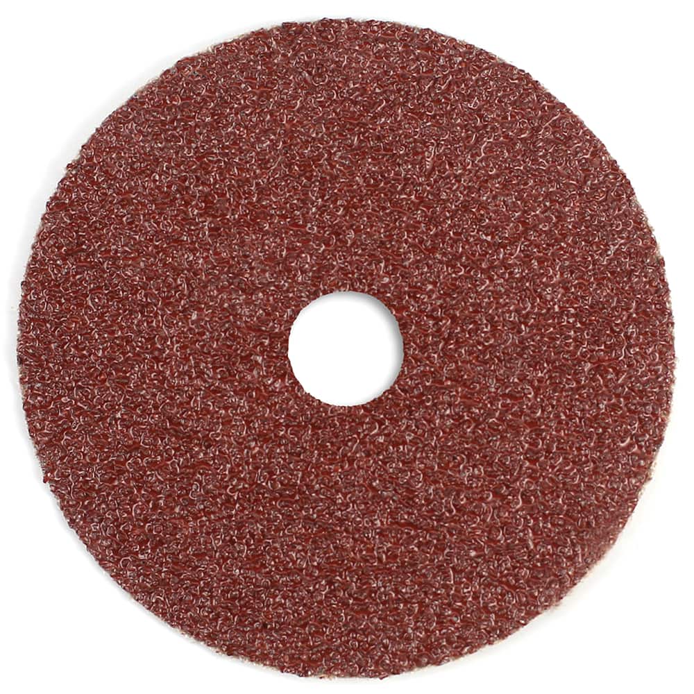 Superior Abrasives - Fiber Discs; Disc Diameter (Inch): 4-1/2 ; Abrasive Material: Aluminum Oxide ; Grit: 80 ; Center Hole Size (Inch): 7/8 ; Backing Material: Fiber ; Flexible: No - Exact Industrial Supply