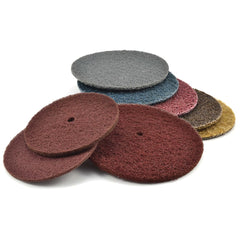 Superior Abrasives - Hook & Loop Discs; Abrasive Type: Non-Woven ; Disc Diameter (Inch): 7 ; Abrasive Material: Aluminum Oxide ; Grade: Very Fine ; Flexibilty: Rigid ; For Use With: Variable Speed Angle Grinder; Orbital Disc Sander - Exact Industrial Supply