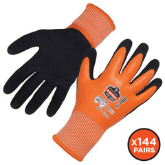 Ergodyne - Cut & Puncture Resistant Gloves; Type: Cut & Puncture Resistant ; ANSI/ISEA Puncture Resistance Level: 3 ; ANSI/ISEA Cut Resistance Level: A5 ; Coated Area: Fully Coated ; Material Type: HPPE ; Coating Material: Latex; Nitrile - Exact Industrial Supply