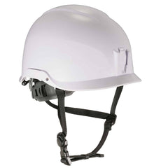 Ergodyne - Hard Hats; Type: Short Brim ; Adjustment: Adjustable ; Suspension Type: 6-Point ; ANSI Type: I ; Class Rating: E ; Material: Plastic - Exact Industrial Supply