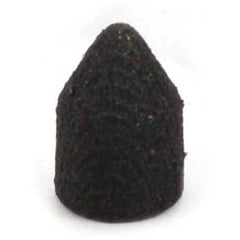 Superior Abrasives - Cones & Plugs; Maximum Diameter (Inch): 5/8 ; Abrasive Material: Aluminum Oxide ; Grit: 150 ; Wheel Type Number Code: 17 ; Arbor Hole Thread Size: 1/4 ; Shape: Cone - Exact Industrial Supply