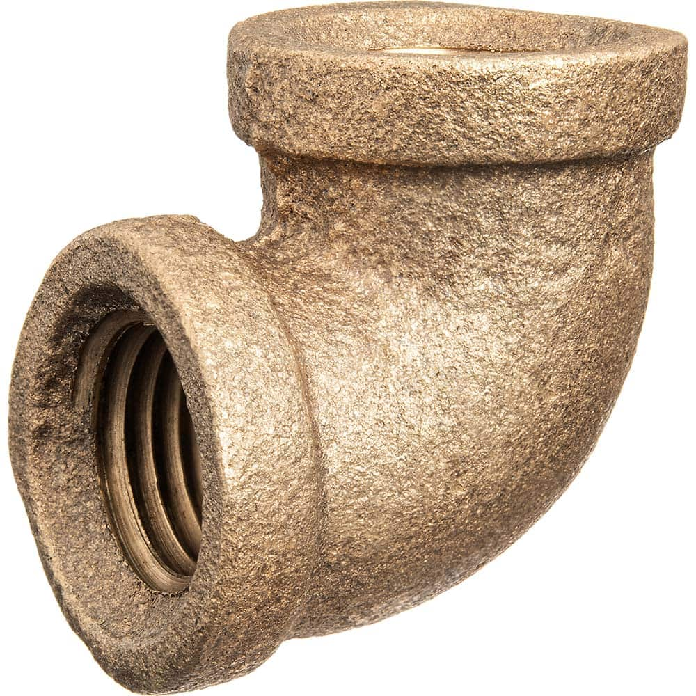 USA Sealing - Brass & Chrome Pipe Fittings; Type: Elbow ; Fitting Size: 1/4 x 1/4 ; End Connections: FBSPT x FBSPT ; Material: Brass ; Pressure Rating (psi): 125 ; Finish/Coating: Uncoated - Exact Industrial Supply