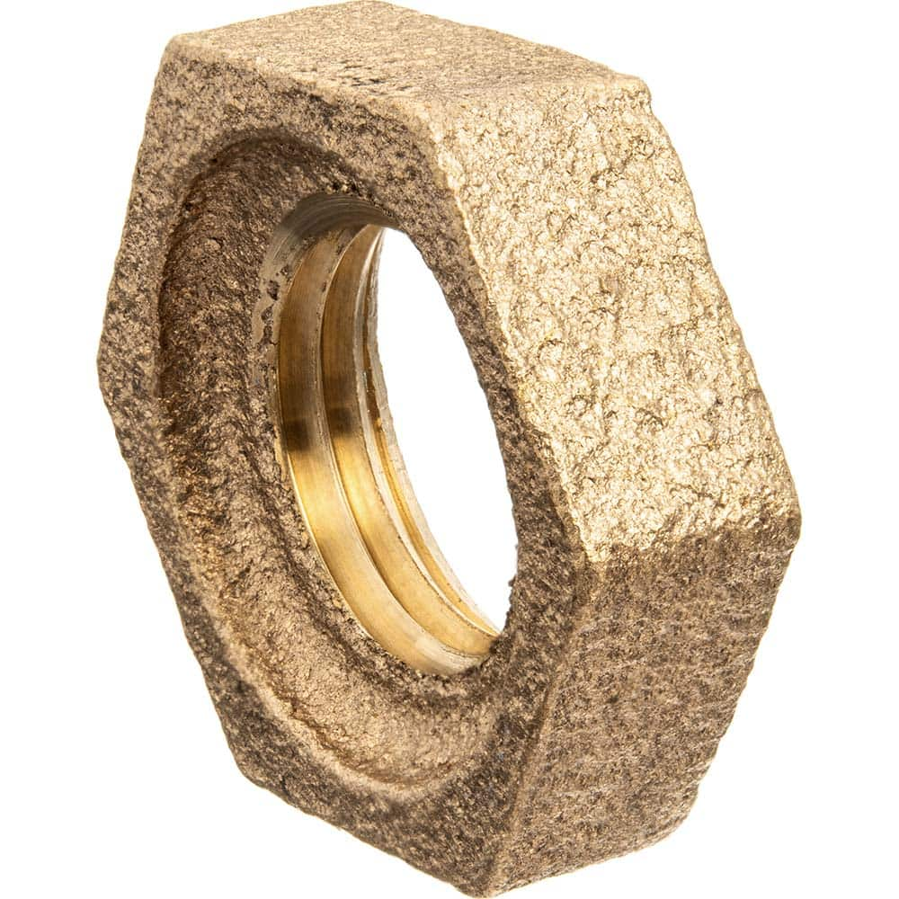 USA Sealing - Brass & Chrome Pipe Fittings; Type: Locknut ; Fitting Size: 2 ; End Connections: FNPSL ; Material: Brass ; Pressure Rating (psi): 125 ; Finish/Coating: Uncoated - Exact Industrial Supply