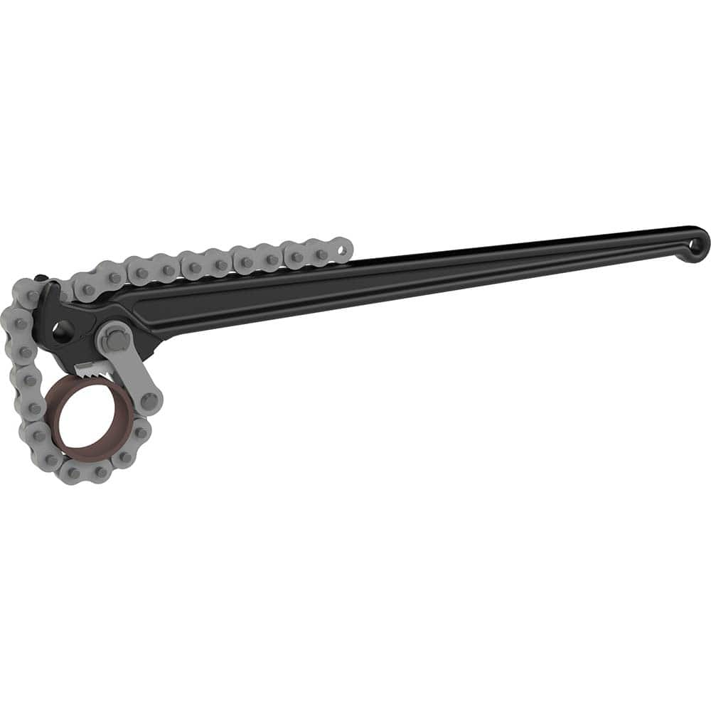 Petol - Chain & Strap Wrenches; Type: Chain Tong ; Maximum Pipe Capacity (Inch): 8 ; Chain/Strap Length: 39 (Inch); Handle Length: 57 (Inch) - Exact Industrial Supply