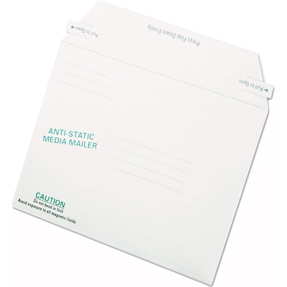 Quality Park - Boxes & Crush-Proof Mailers; Type: Multi-Media Mailers ; Width (Inch): 8-13/16 ; Length (Inch): 8-13/16 ; Height (Inch): 2.5 ; Color: White - Exact Industrial Supply