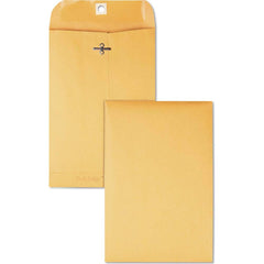 Quality Park - Mailers, Sheets & Envelopes; Type: Clasp Envelope ; Style: Clasp w/Gummed Flap ; Width (Inch): 9 ; Length (Inch): 6 ; Box Quantity: 100 ; Size: 6 x 9 - Exact Industrial Supply