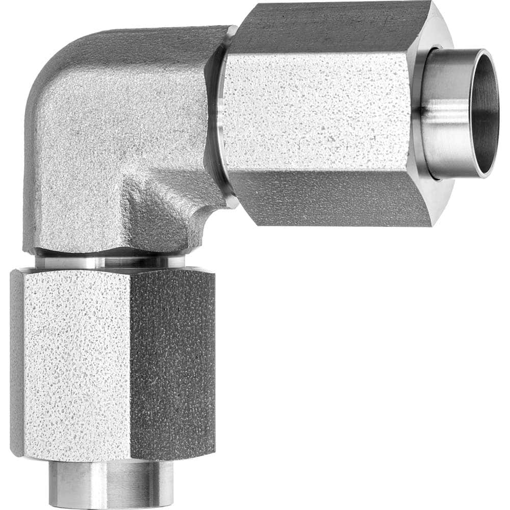 USA Sealing - Metal Compression Tube Fittings; Type: Union Elbow ; End Connections: Tube OD x Tube OD ; Tube Outside Diameter (Inch): 1/8 ; Thread Size: None ; Material: Steel - Exact Industrial Supply