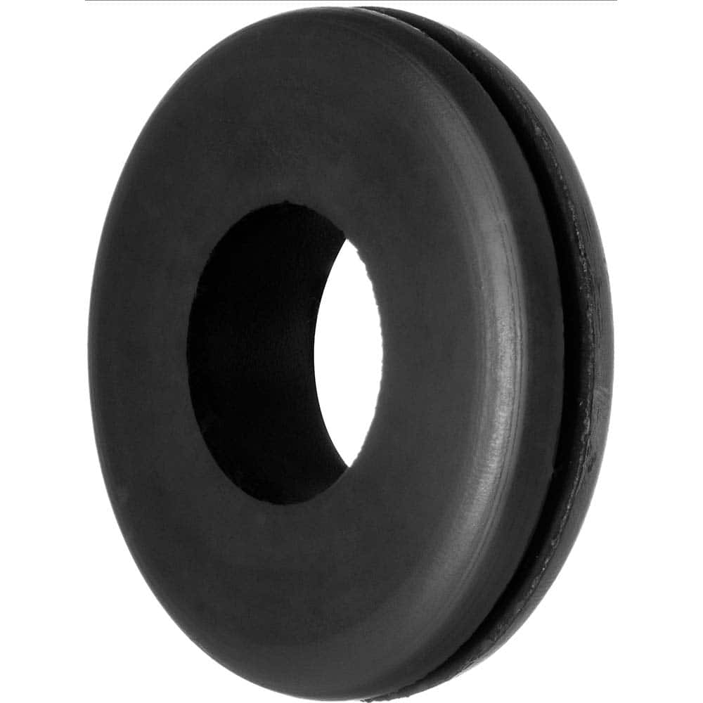 USA Sealing - Grommets; Type: Oil-Resistant Push-In Grommet ; Outside Diameter (Inch): 1-3/4 ; Overall Thickness (Decimal Inch): 7/16 ; Inside Diameter Inch: 1 (Inch); Material: Buna-N Rubber ; Type: Oil-Resistant Push-In Grommet - Exact Industrial Supply