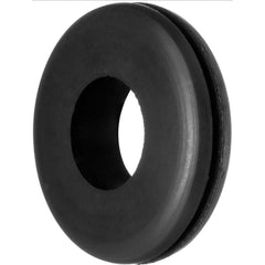 USA Sealing - Grommets; Type: General-Purpose Push-In Grommet ; Outside Diameter (Inch): 13/16 ; Overall Thickness (Decimal Inch): 3/8 ; Inside Diameter Inch: 5/16 (Inch); Material: SBR Rubber ; Type: General-Purpose Push-In Grommet - Exact Industrial Supply