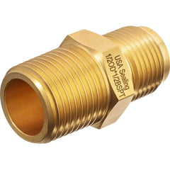 USA Sealing - Metal Flared Tube Fittings; Type: Straight Adapter ; Flared Degrees: 45 ; End Connections: Male JIC x MBSPT ; Thread Size: 3/8 ; Tube Outside Diameter (Inch): 1/4 ; Thread Type: Male BSPT - Exact Industrial Supply