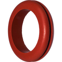 USA Sealing - Grommets; Type: High-Temperature Push-In Grommet ; Outside Diameter (Inch): 1-5/8 ; Overall Thickness (Decimal Inch): 7/16 ; Inside Diameter Inch: 7/8 (Inch); Material: Silicone Rubber ; Type: High-Temperature Push-In Grommet - Exact Industrial Supply