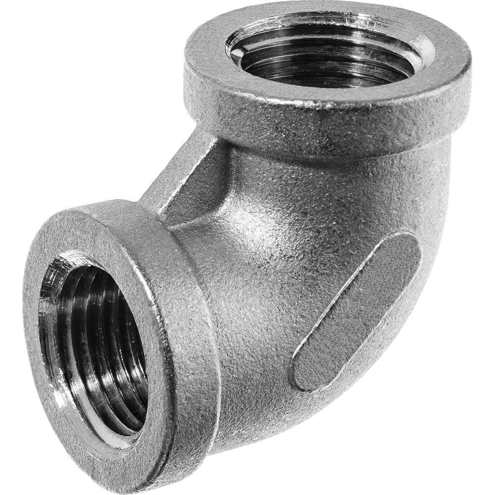 USA Sealing - Stainless Steel Pipe Fittings; Type: Elbow ; Fitting Size: 1 x 1 ; End Connections: FBSPT x FBSPT ; Material Grade: 316 ; Pressure Rating (psi): 150 - Exact Industrial Supply