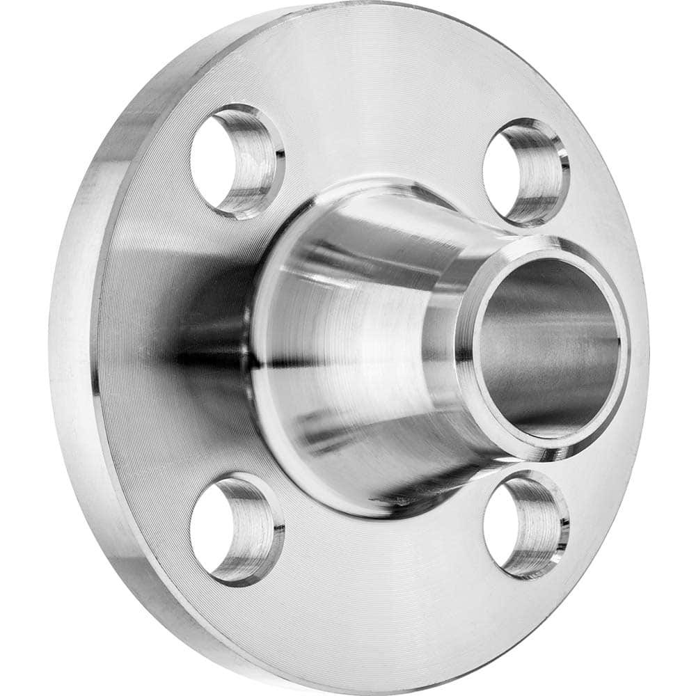 USA Sealing - Stainless Steel Pipe Flanges; Style: Butt Weld ; Pipe Size: 1-1/2 (Inch); Outside Diameter (Inch): 5 ; Material Grade: 304 ; Distance Across Bolt Hole Centers: 3-7/8 (Inch); Number of Bolt Holes: 4.000 - Exact Industrial Supply