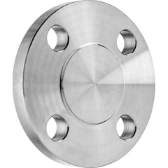 USA Sealing - Stainless Steel Pipe Flanges; Style: Blind Cap ; Pipe Size: 1-1/2 (Inch); Outside Diameter (Inch): 5 ; Material Grade: 316 ; Distance Across Bolt Hole Centers: 3-7/8 (Inch); Number of Bolt Holes: 4.000 - Exact Industrial Supply