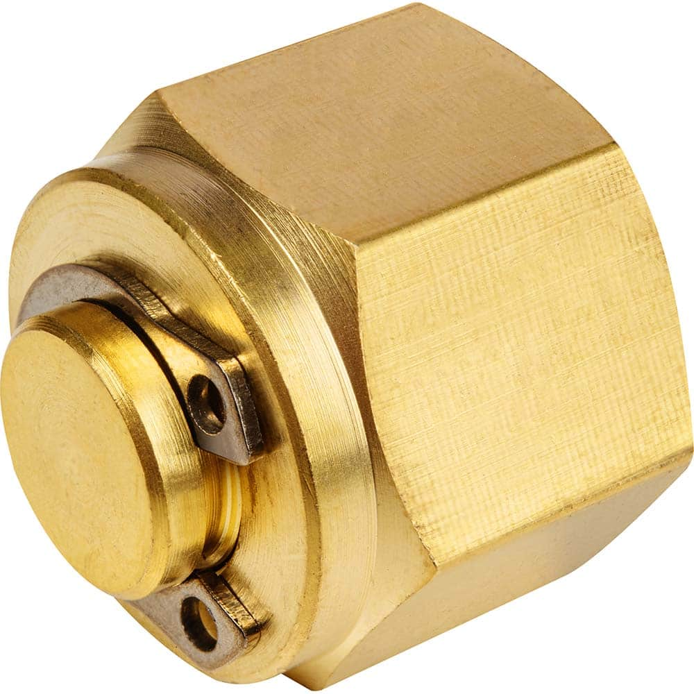 USA Sealing - Metal Compression Tube Fittings; Type: Cap ; End Connections: Tube OD x Tube OD ; Tube Outside Diameter (mm): 8 ; Thread Size: None ; Material: Brass ; Compression Style: Double Ferrule - Exact Industrial Supply