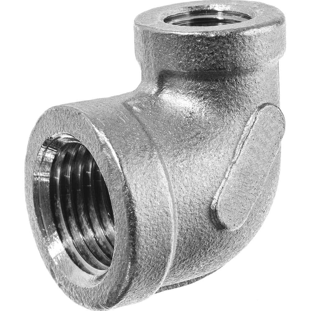 USA Sealing - Aluminum Pipe Fittings; Type: Elbow Reducer ; Fitting Size: 1-1/4 x 1 ; End Connections: FNPT x FNPT ; Material Grade: Class 150 ; Pressure Rating (psi): 150 - Exact Industrial Supply