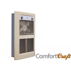 Electric Forced Air Heaters; Heater Type: Wall; Maximum BTU Rating: 15354; Voltage: 240V; Phase: 1; Wattage: 4500; Overall Length (Decimal Inch): 21.8100; Overall Width (Inch): 15; Overall Width (Decimal Inch - 4 Decimals): 15.0000; Overall Height (Decima