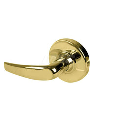 Lever Locksets; Type: Cylindrical Lock; Key Type: Keyless; Strike Type: Curved Lip Strike; Finish/Coating: Bright Brass; Material: Metal; Material: Metal; Door Thickness: 1.75 in; Backset: 2.75 in; Cylinder Type: No Keyway; Minimum Order Quantity: Metal;