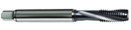 M10x1.5 6H 3-Flute PM Cobalt Semi-Bottoming 15 degree Spiral Flute Tap-TiCN - Caliber Tooling