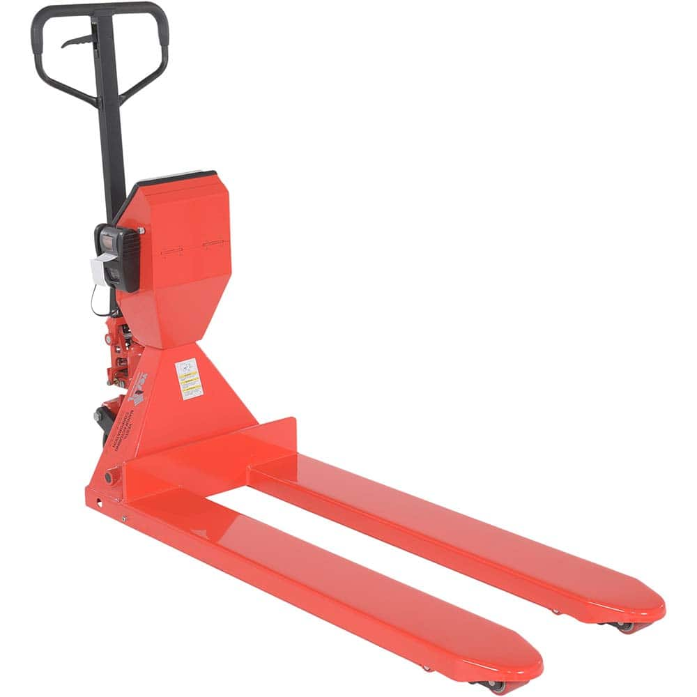 Vestil - Pallet Trucks/Jacks; Type: Scale Pallet Truck ; Load Capacity (Lb.): 5000.000 ; Overall Width (Inch): 22-1/2 ; Length of Forks (Inch): 48 ; Fork Width (Inch): 22-3/8 ; Low Height (Inch): 3 - Exact Industrial Supply