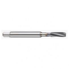 M6x1.0 6H 3-Flute PM Cobalt Semi-Bottoming 10 degree Spiral Flute Tap-TiAlN - Caliber Tooling