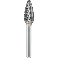 SGS Pro - SF-6, 5/8" Cut Diam, 1/4" Shank Length, NG6, Tungsten Carbide Tree Burr with Radius End - Exact Industrial Supply