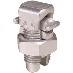 Burndy - Split Bolt Connectors; Connector Material: Aluminum ; Maximum Compatible Wire Size (AWG): 6 (Strand) ; Minimum Compatible Wire Size (AWG): 10 (Solid) ; Pressure Bar Material: Copper ; Compatible Wire Type: Aluminum; Copper ; Head Width (Decimal - Exact Industrial Supply