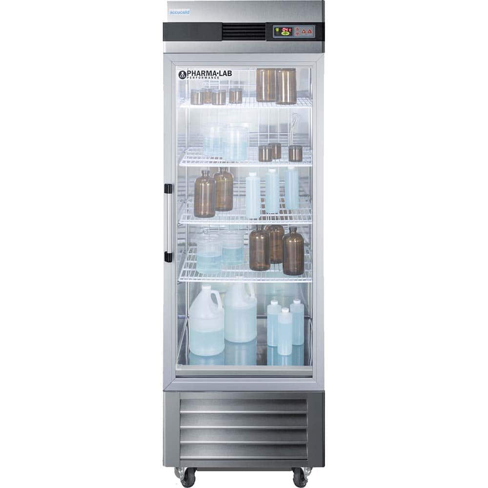 Accucold - Laboratory Refrigerators and Freezers; Type: Pharmacy, Medical-Laboratory Refrigerator ; Volume Capacity: 23 Cu. Ft. ; Minimum Temperature (C): 2.00 ; Maximum Temperature (C): 8.00 ; Width (Inch): 27.5 ; Depth (Inch): 31.0 - Exact Industrial Supply