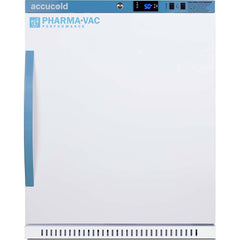 Accucold - Laboratory Refrigerators and Freezers; Type: Pharmacy, Medical-Laboratory Refrigerator ; Volume Capacity: 6 Cu. Ft. ; Minimum Temperature (C): 2.00 ; Maximum Temperature (C): 8.00 ; Width (Inch): 23.38 ; Depth (Inch): 24.38 - Exact Industrial Supply