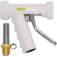 SANI-LAV - Sprayers & Nozzles; Type: Large Industrial Spray Nozzle ; Color: White ; Connection Type: Female to Male ; Material: Stainless Steel ; Material Grade: N/A ; Gallons Per Minute @ 100 Psi: 8.9 - Exact Industrial Supply