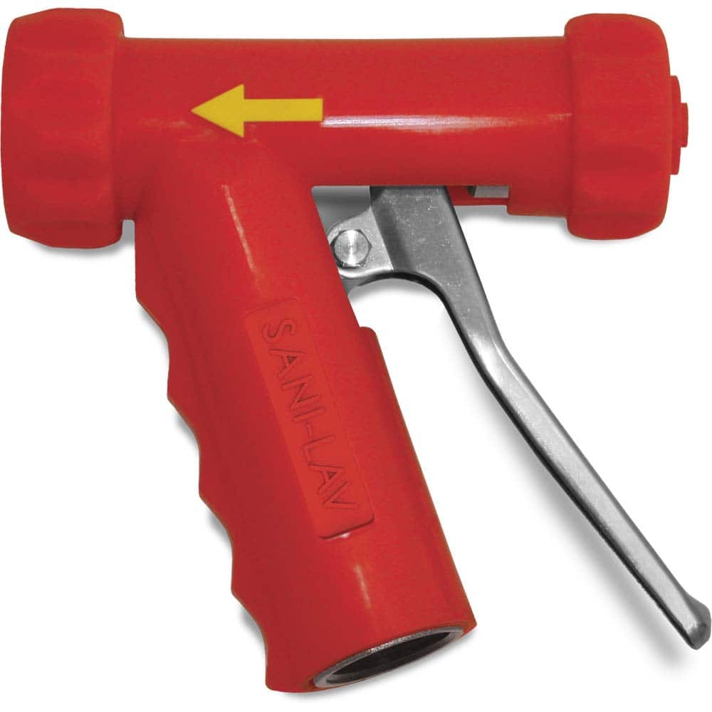 SANI-LAV - Sprayers & Nozzles; Type: Mid-Sized Spray Nozzle ; Color: Red ; Connection Type: Female to Male ; Material: Stainless Steel ; Material Grade: N/A ; Pipe Size (Inch): 3/4 - Exact Industrial Supply