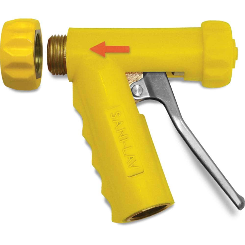 SANI-LAV - Sprayers & Nozzles; Type: Mid-Sized Spray Nozzle ; Color: Yellow ; Connection Type: Female to Male ; Material: Brass; Stainless Steel ; Material Grade: N/A ; Pipe Size (Inch): 3/4 - Exact Industrial Supply