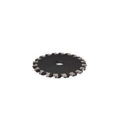 Indexable Slotting Cutter: 0.669'' Cutting Width, 12'' Cutter Dia, Arbor Hole Connection, 4.46'' Depth of Cut, 2'' Hole, Right Hand Cut Screw, Uses 20 XNHQ Inserts, 10 Teeth, Staggered, Positive, Steel, Ni Finish