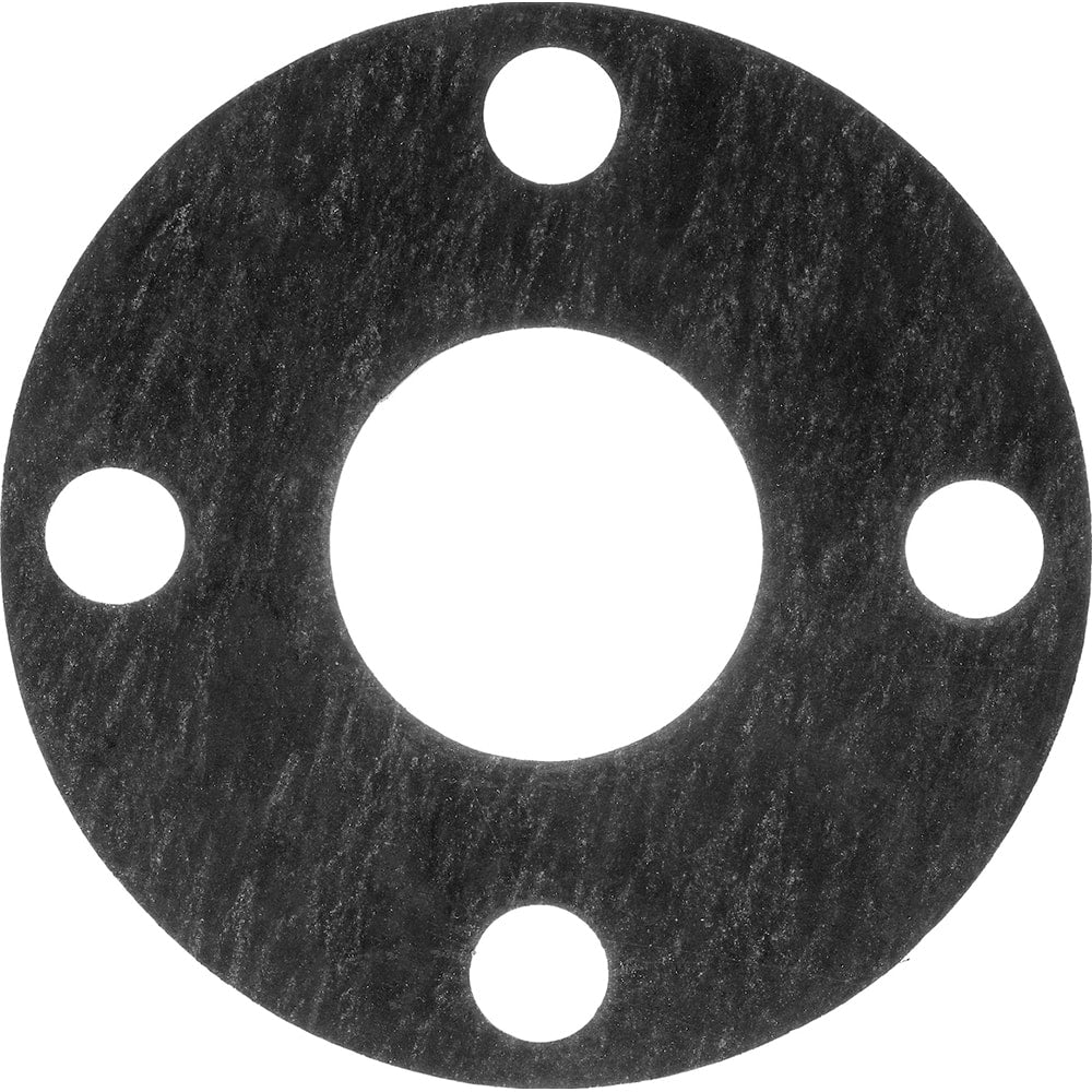 USA Sealing - Flange Gasketing; Nominal Pipe Size: 1-1/4 (Inch); Inside Diameter (Inch): 1.667 ; Thickness: 1/8 (Inch); Outside Diameter (Inch): 5-1/4 ; Material: Aramid with Neoprene Binder ; Color: Dark Gray - Exact Industrial Supply