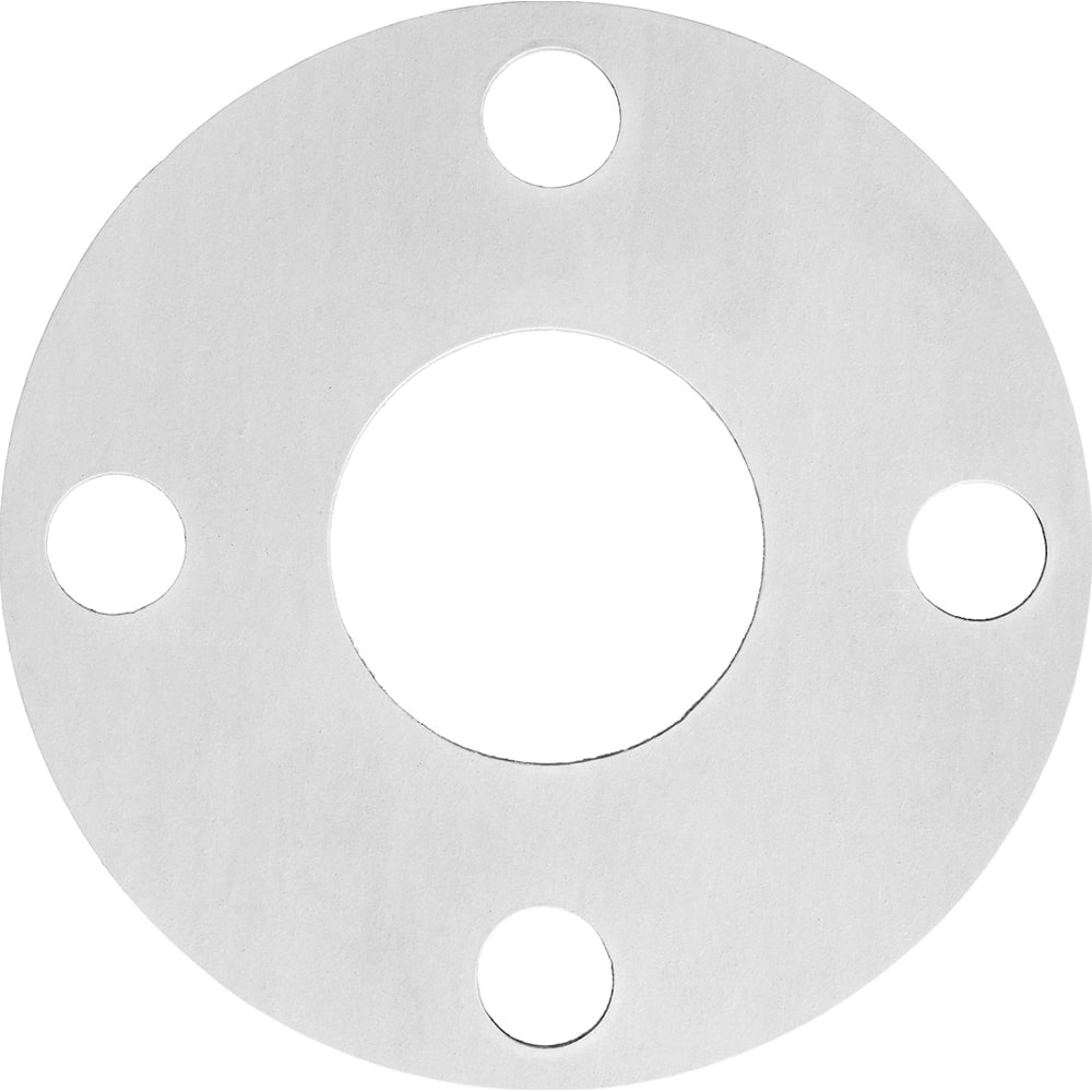 USA Sealing - Flange Gasketing; Nominal Pipe Size: 4-1/2 (Inch); Inside Diameter (Inch): 5 ; Thickness: 1/32 (Inch); Outside Diameter (Inch): 9-1/4 ; Material: Aramid with SBR Binder ; Color: White - Exact Industrial Supply