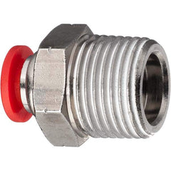 USA Sealing - Plastic Push-To-Connect Tube Fittings Type: Male Straight Tube Outside Diameter (Inch): 1/2 - Caliber Tooling