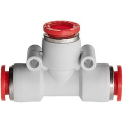 USA Sealing - Plastic Push-To-Connect Tube Fittings Type: Reducing Union Tee Tube Outside Diameter (mm): 10 x 12 - Caliber Tooling